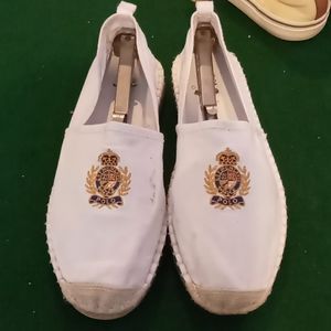 Hard to find Ralph Lauren white espadrilles